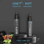 IGET HOT 5500 Puffs Cola Lime Ice – product image 2