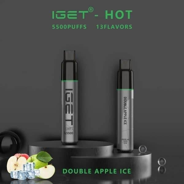 IGET HOT 5500 Puffs Double Apple Ice – product image 2