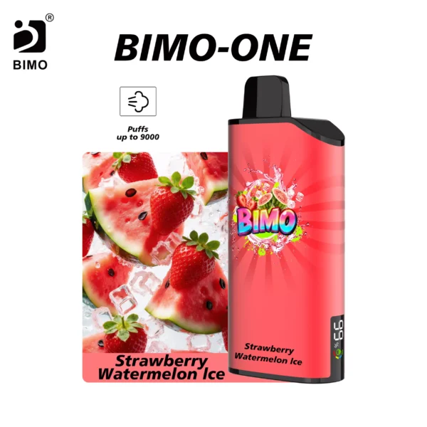 BIMO ONE 9000 Puffs - Strawberry Watermelon Ice